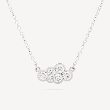 Necklace Small Diamond Cloud White gold