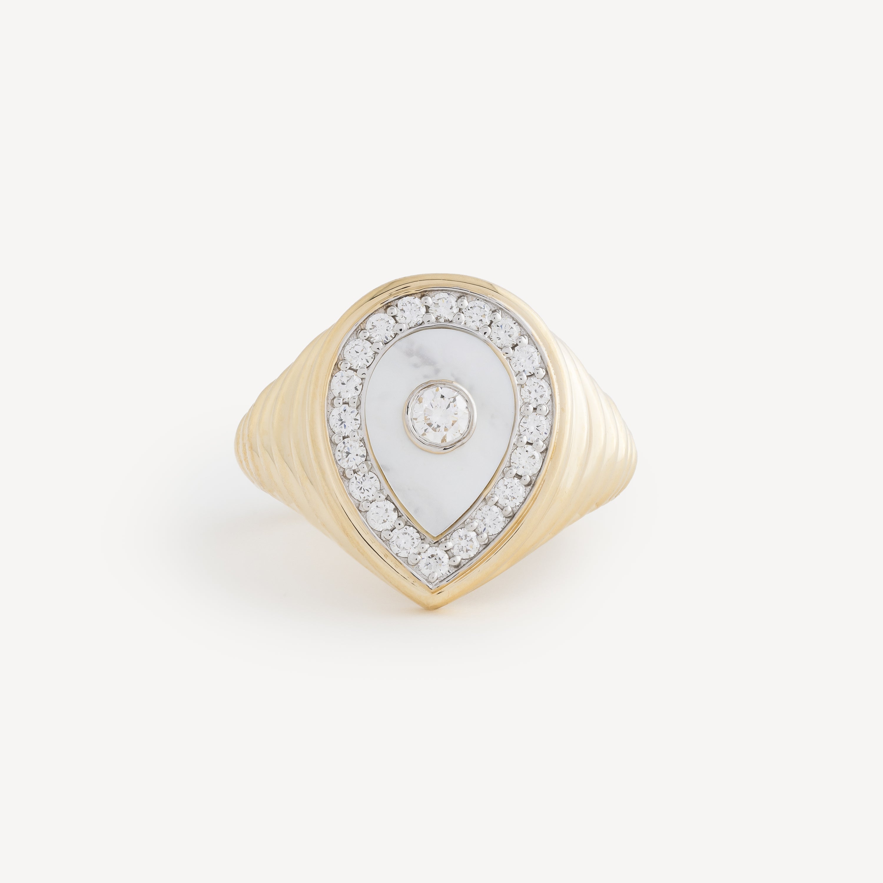 Drop Pearl Diamonds ring