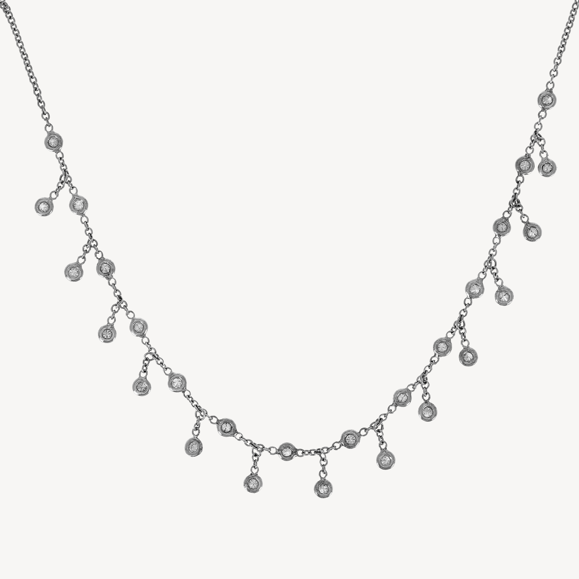 Full diamond shaker necklace