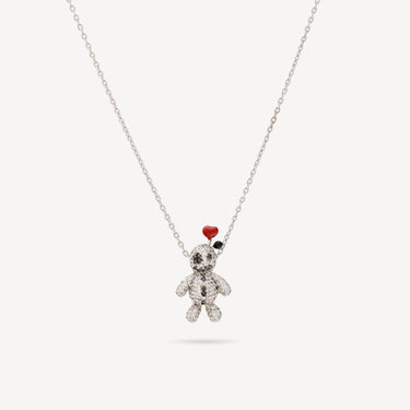 Necklace Vodoo Mini Legba White Gold