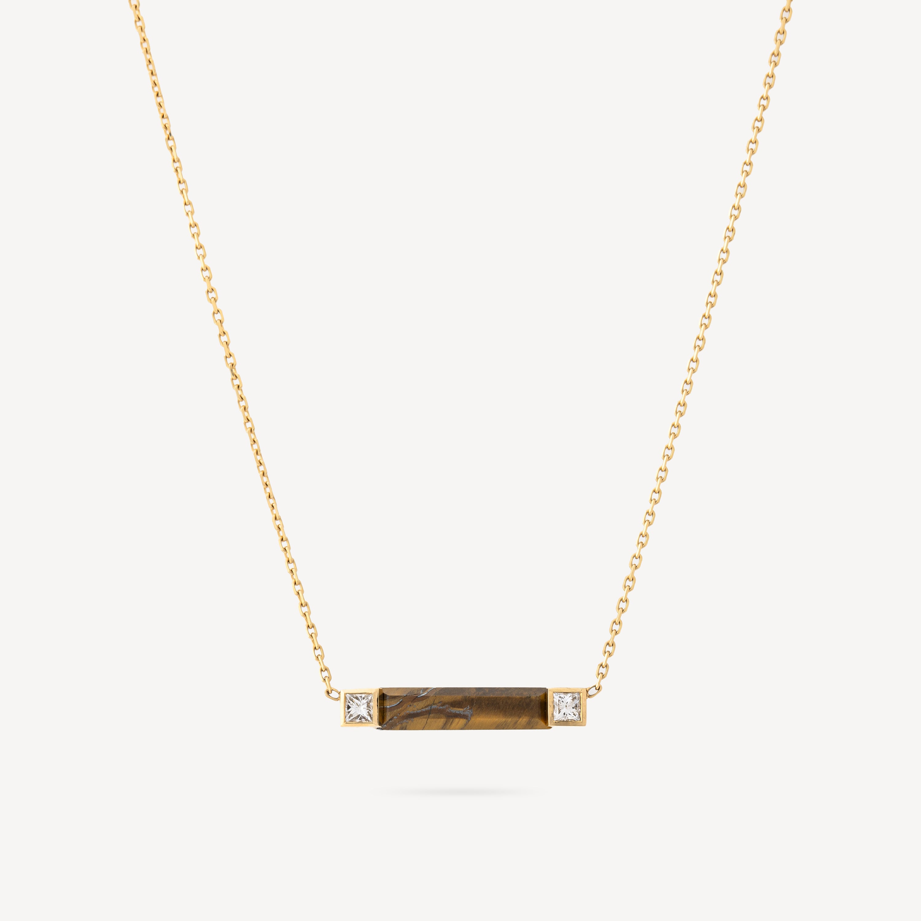 Villa Eileen Oeil Tigre Diamonds necklace