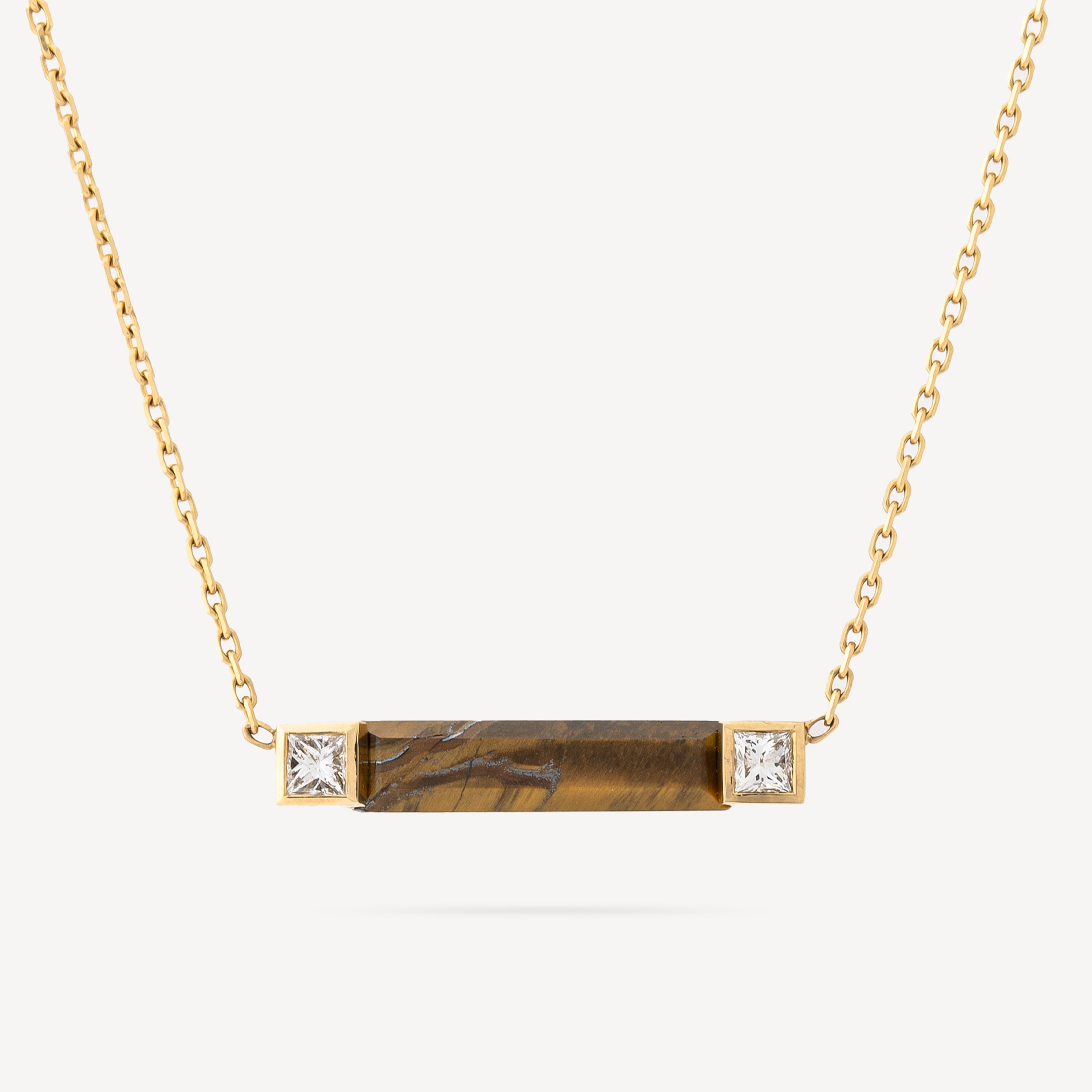 Villa Eileen Oeil Tigre Diamonds necklace