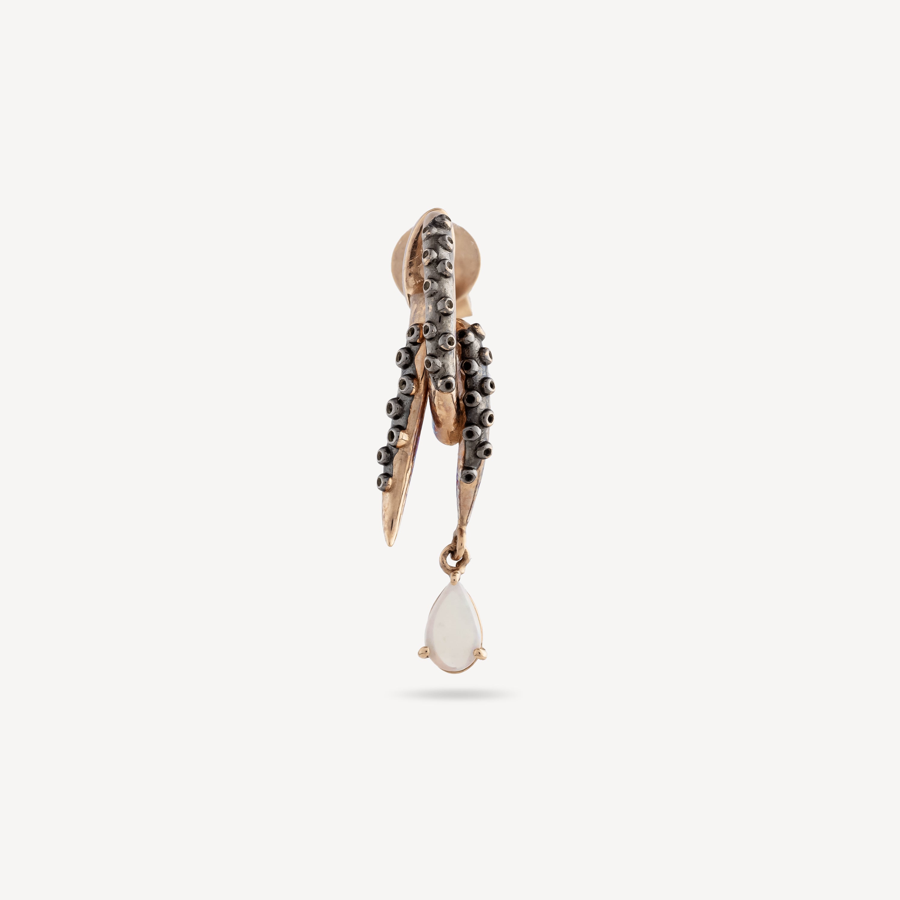 Earring Octopus Nerice Opal