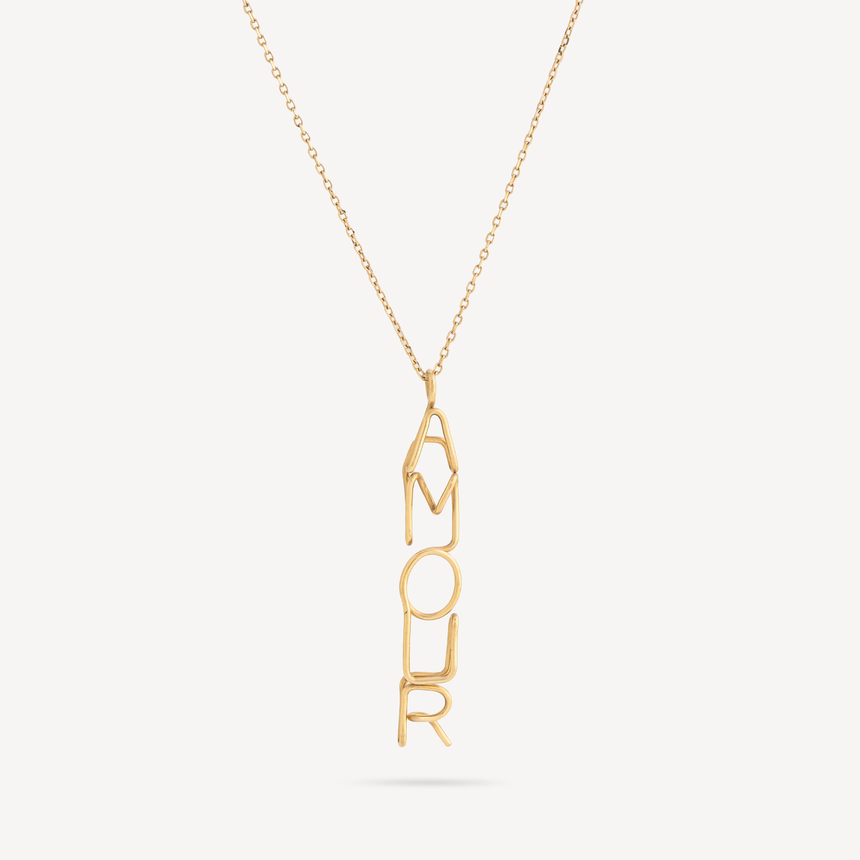 Amour necklace Yellow gold