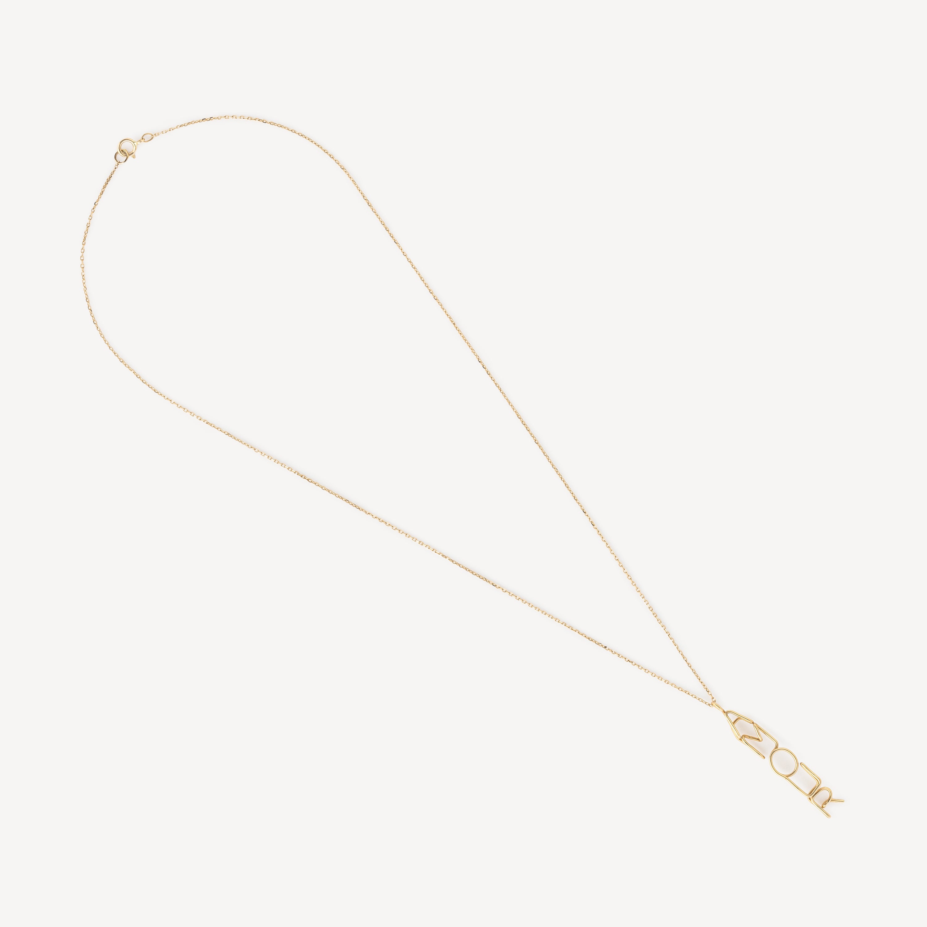 Amour necklace Yellow gold