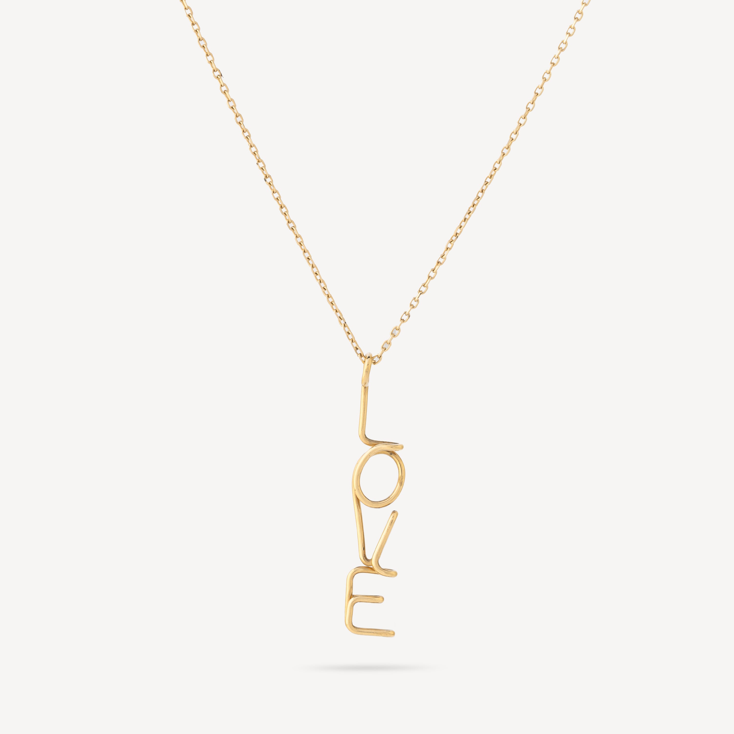 Love necklace Yellow gold