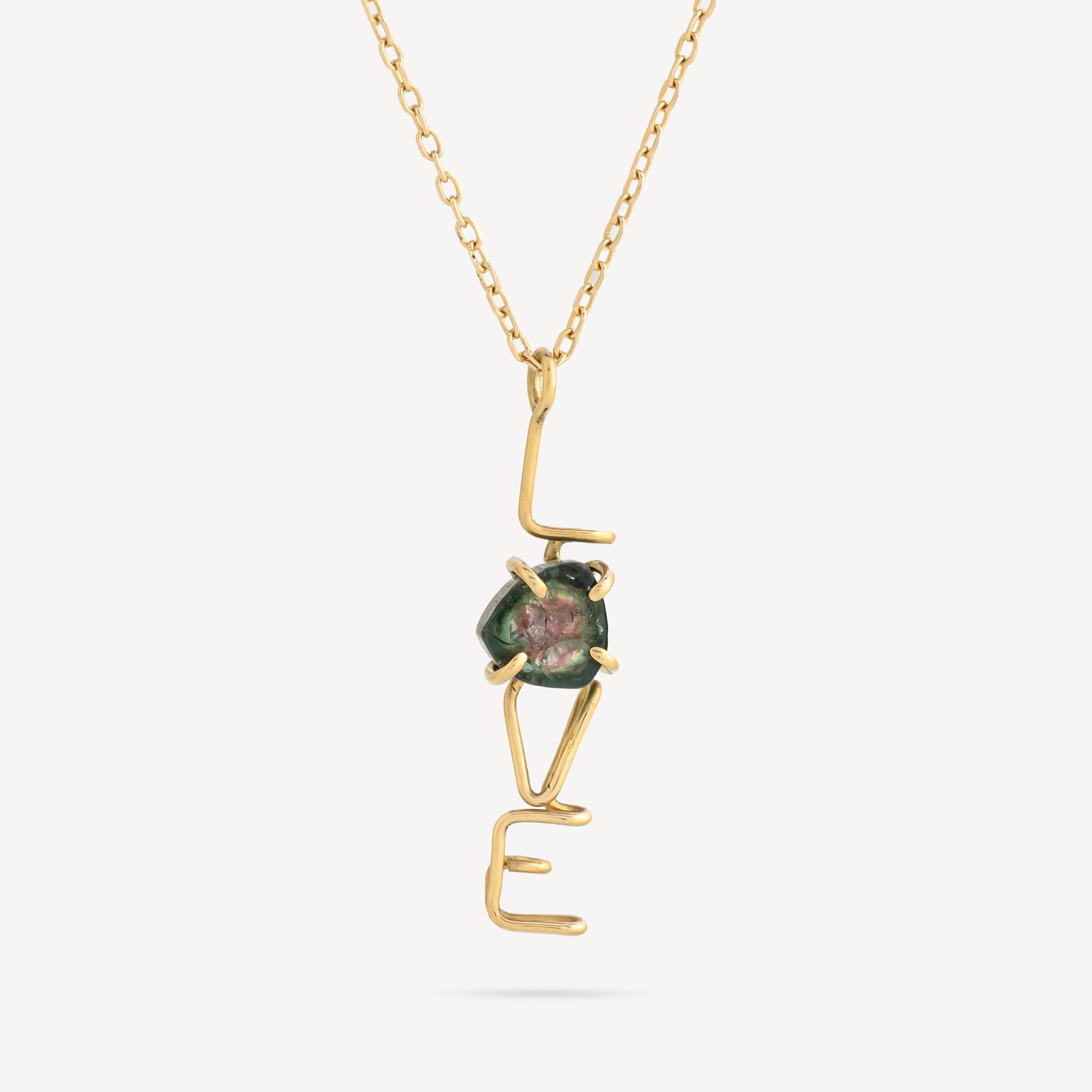 Love Tourmaline necklace