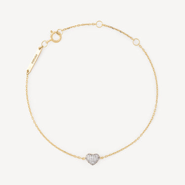 Heart Gold Diamond Bracelet