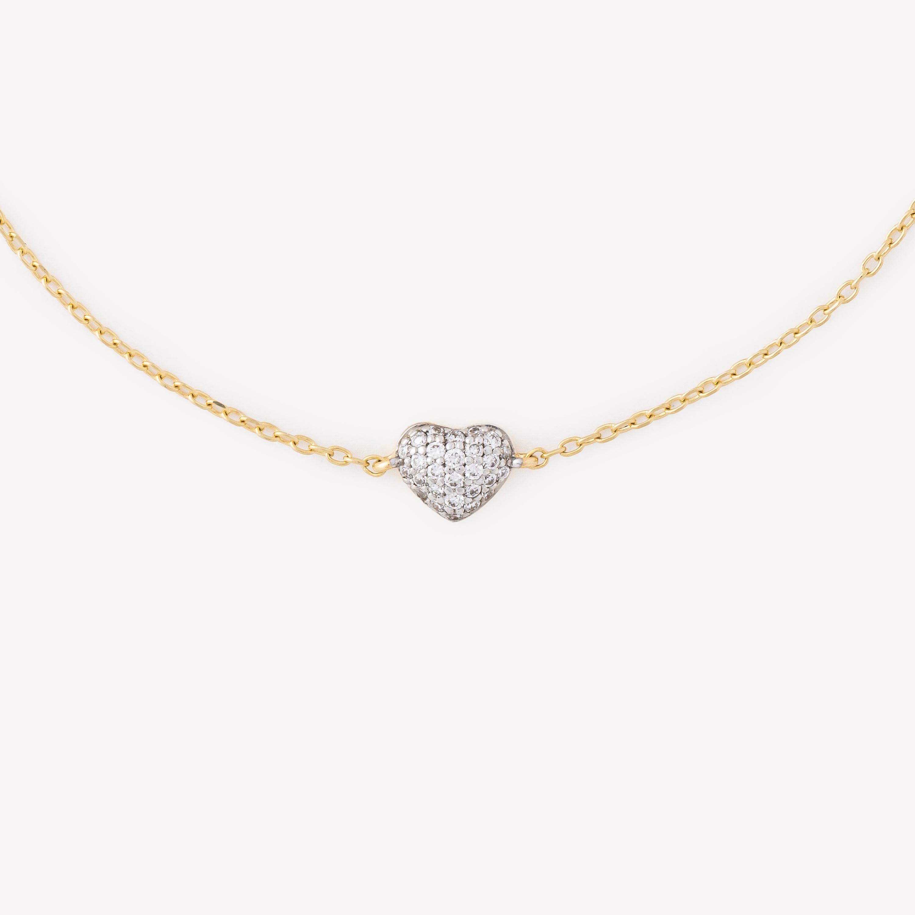 Heart Gold Diamond Bracelet