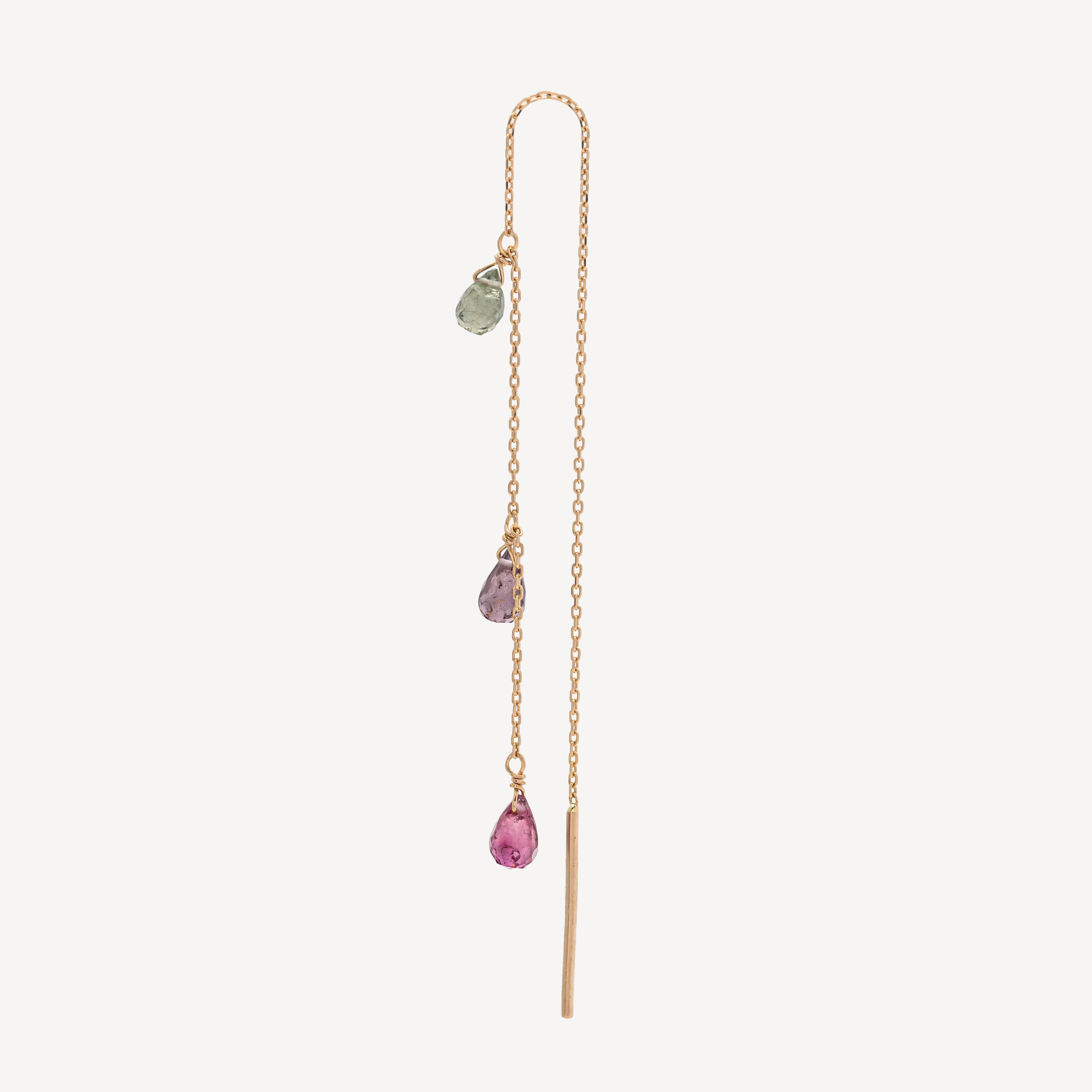 Drops Of Rose Petals Earring