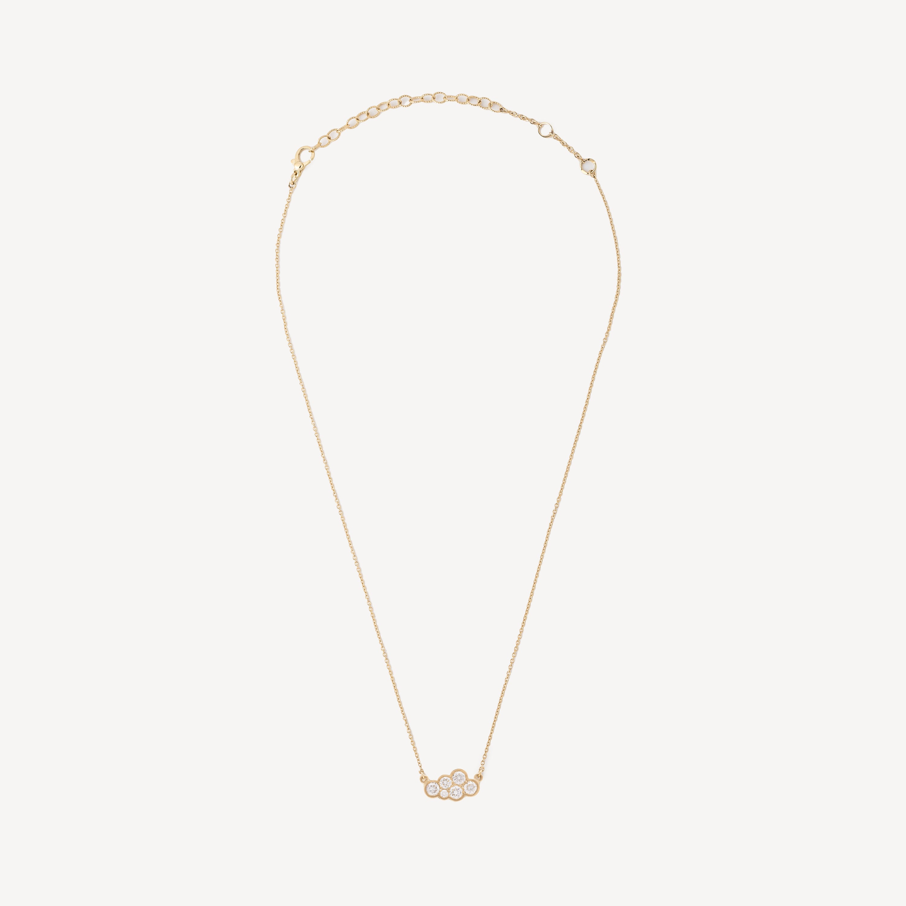 Necklace Small Diamond Cloud Yellow gold