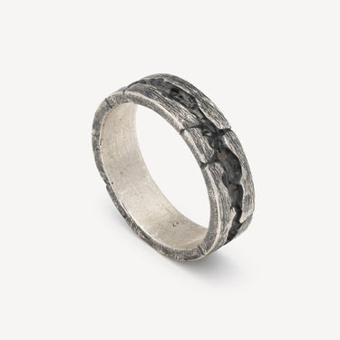 Fracture Ring Silver