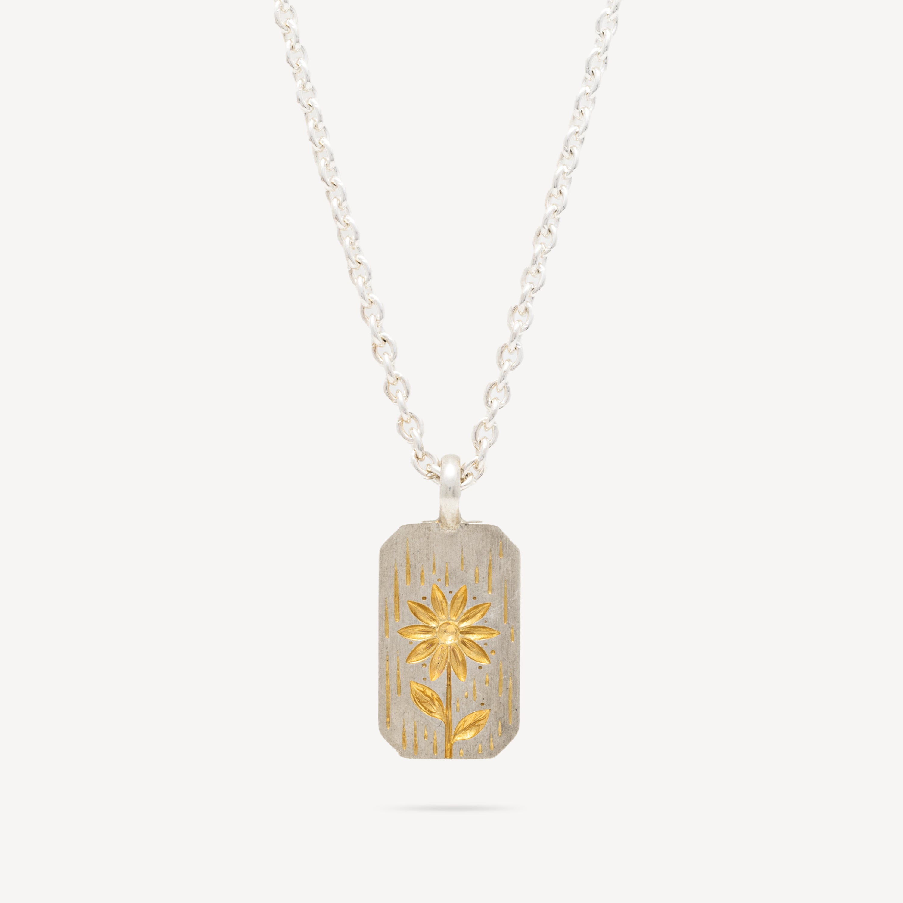 Necklace Under The Rain Silver Gold