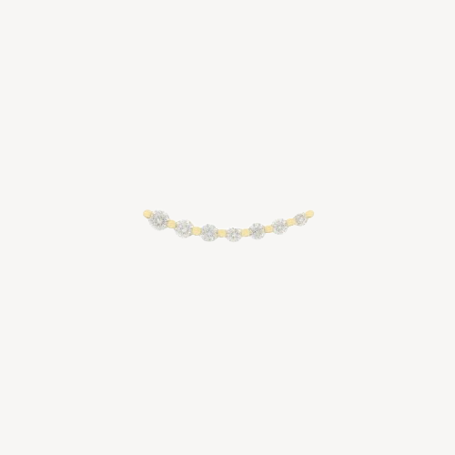 Piercing Stud Gradient 7 Invisible Diamonds Yellow Gold