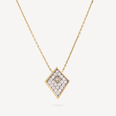 Flow Yellow Gold Diamond Necklace