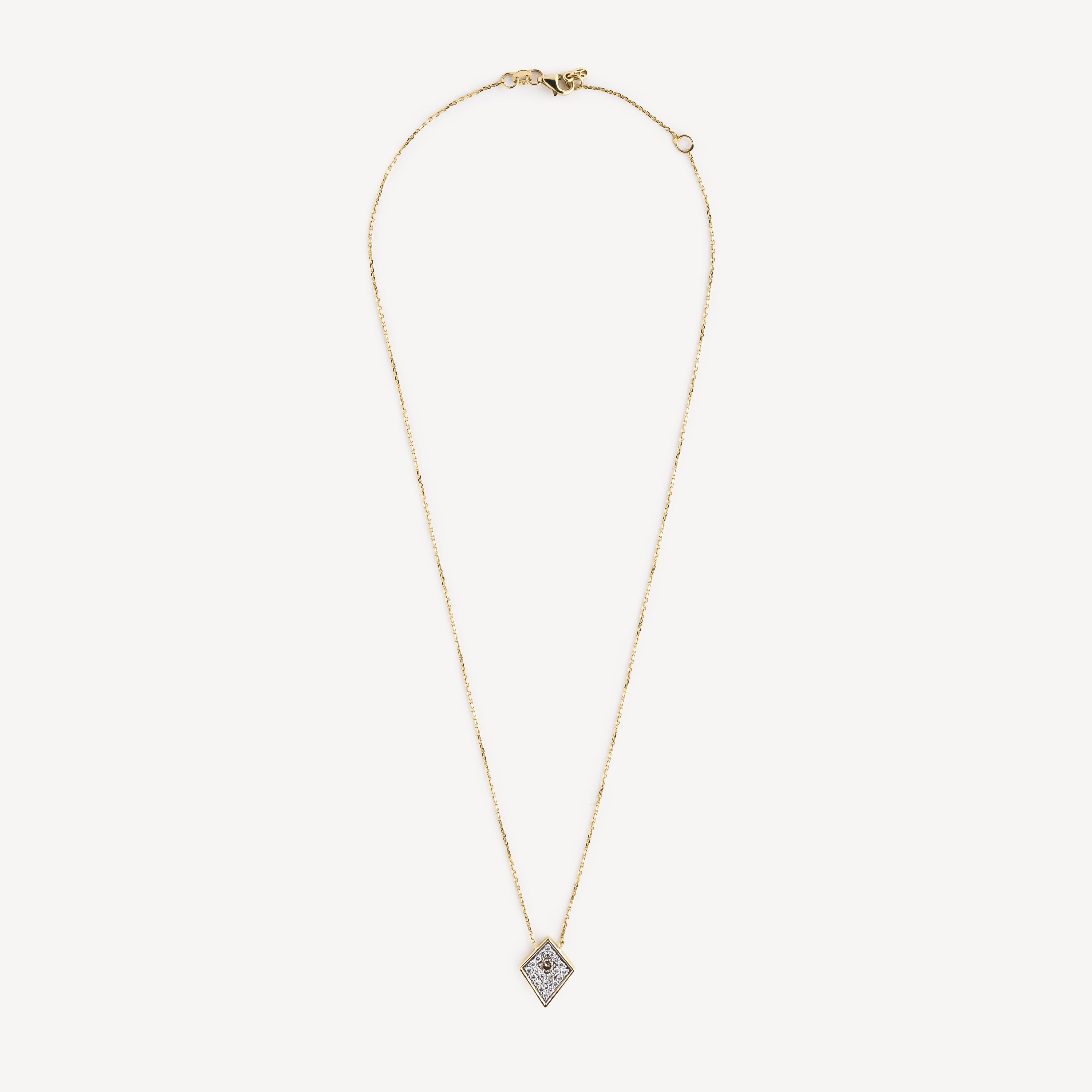 Flow Yellow Gold Diamond Necklace