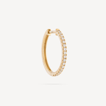 Hoop Eternity Medium Gold Diamonds