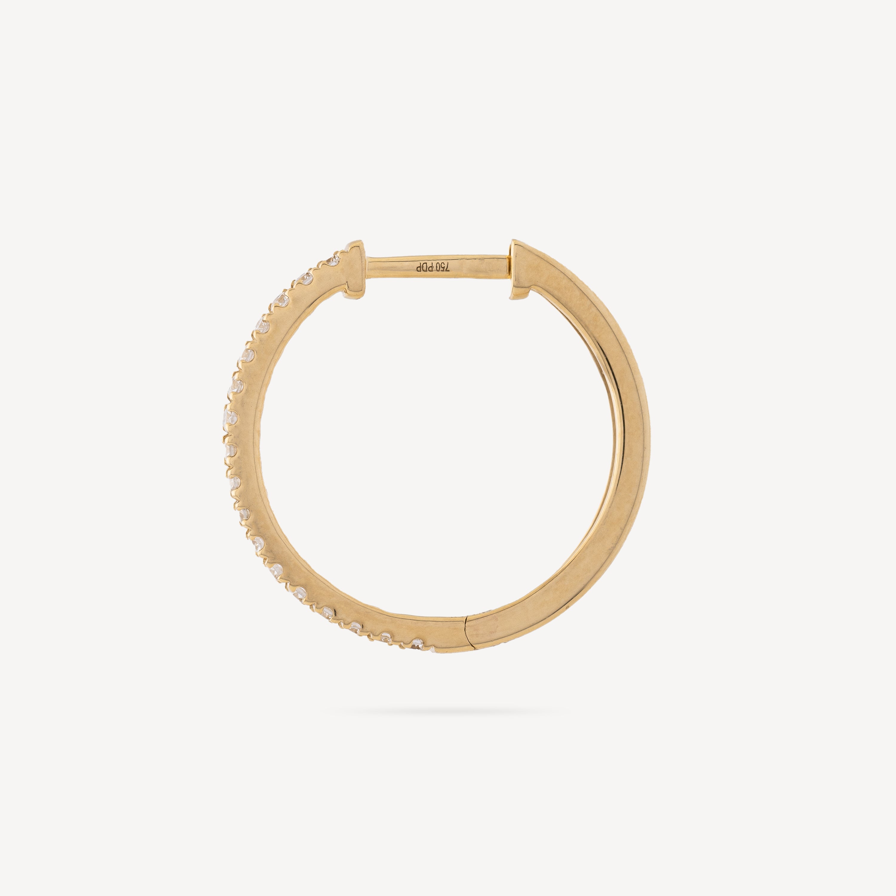 Hoop Eternity Medium Gold Diamonds