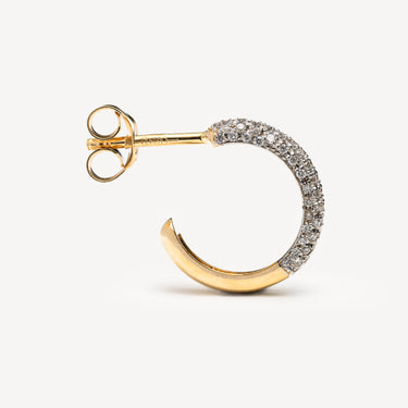 Soho Mini Gold Diamond Earrings