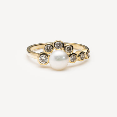 Martha N°2 Pearl Diamond Ring