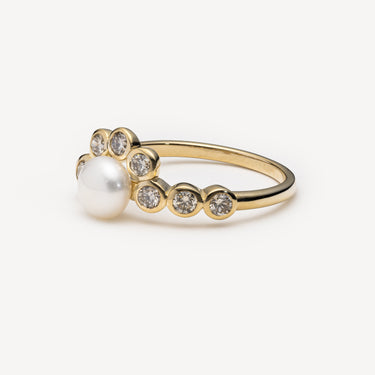 Martha N°2 Pearl Diamond Ring