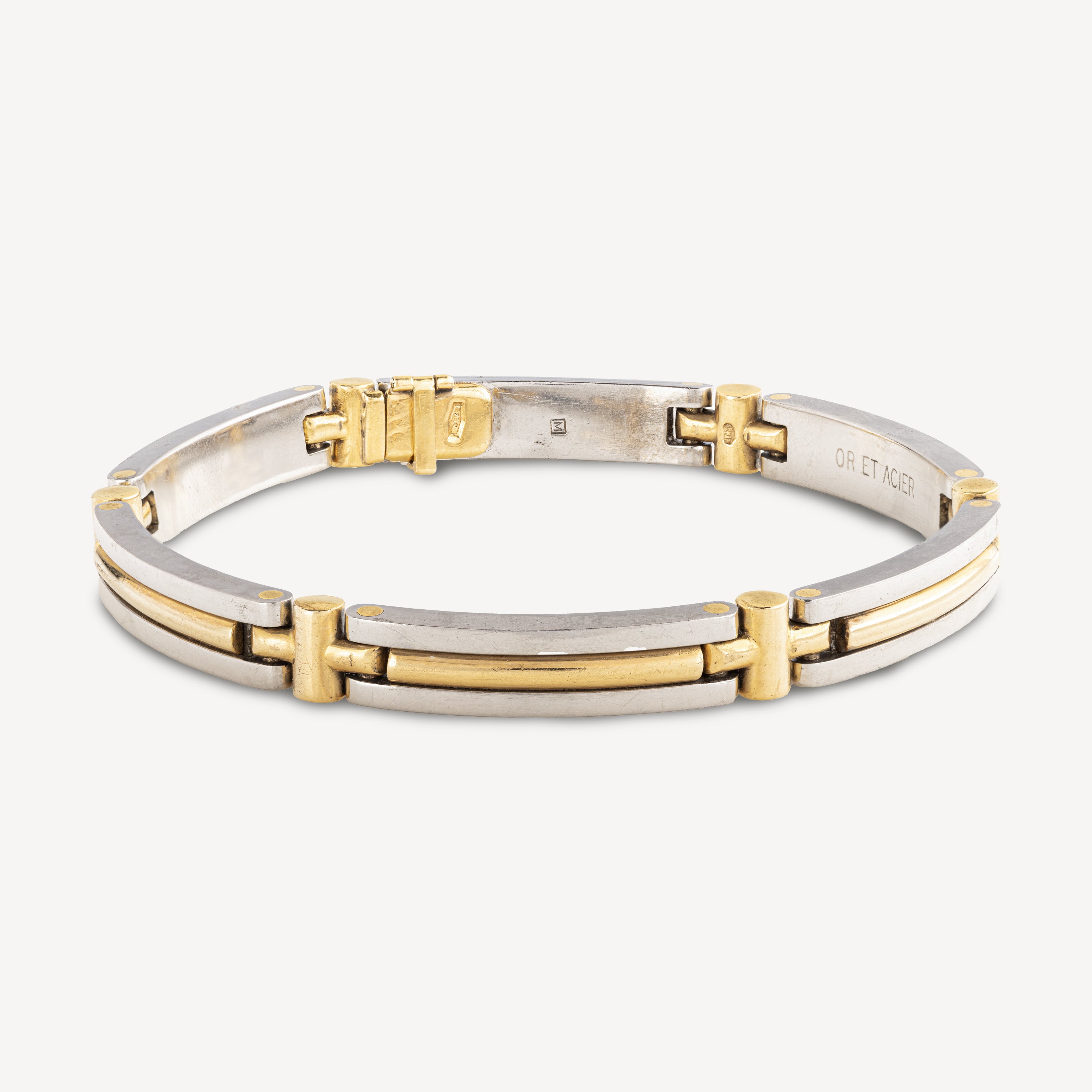 Bulgari 18k Yellow Gold Steel Bracelet