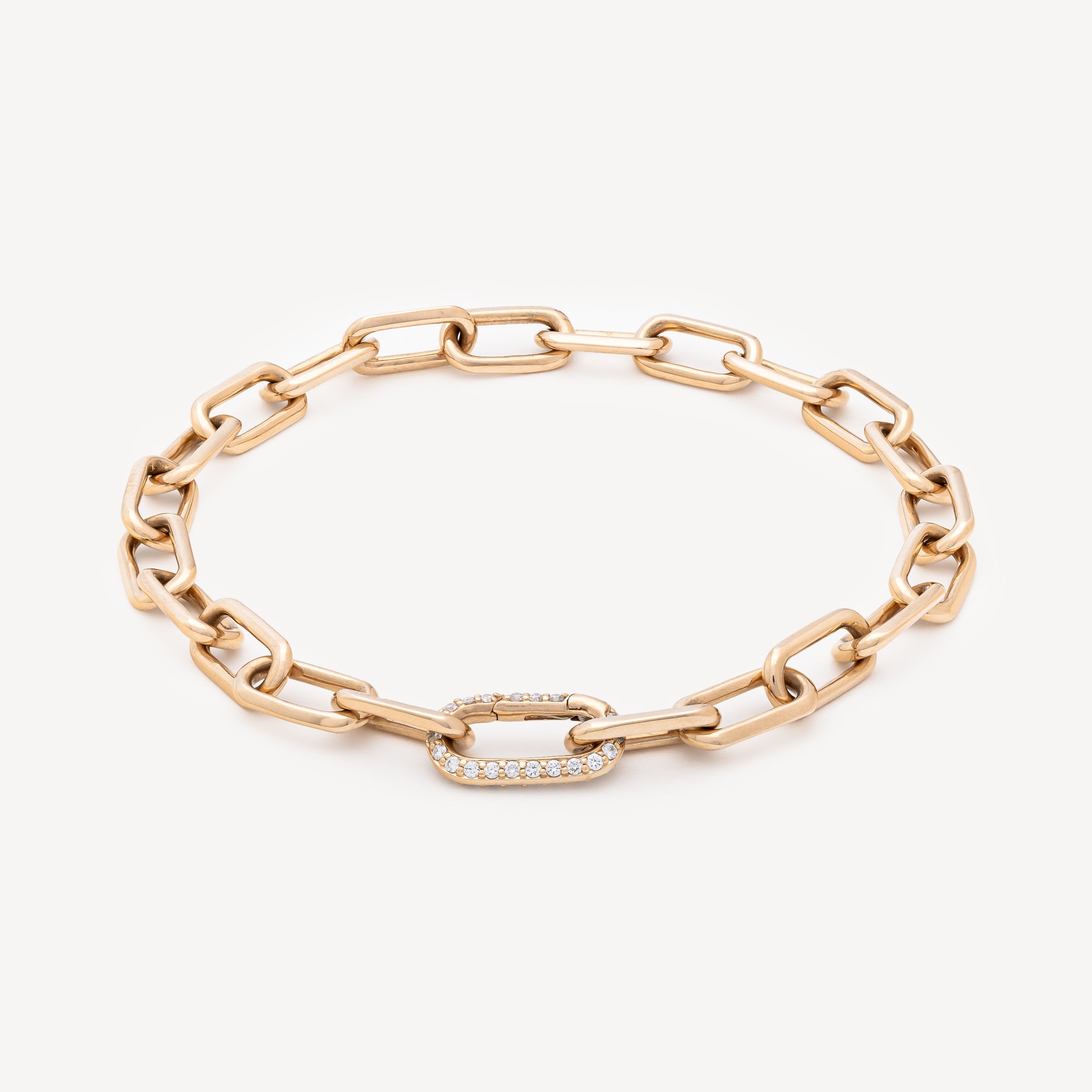 Saxon Chain Link All Diamond Bracelet