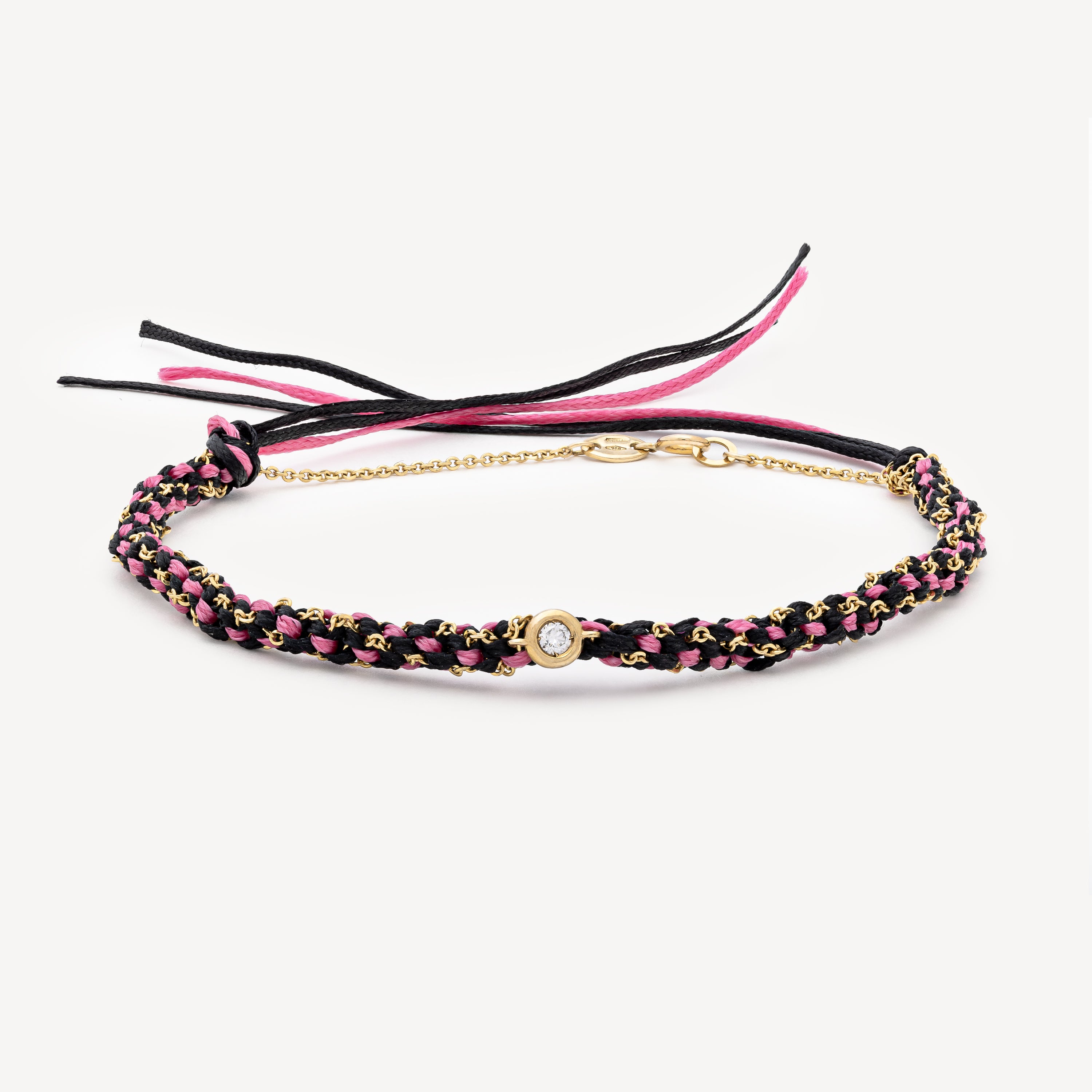 Bracelet Na Gioia Diamonds Black Pink