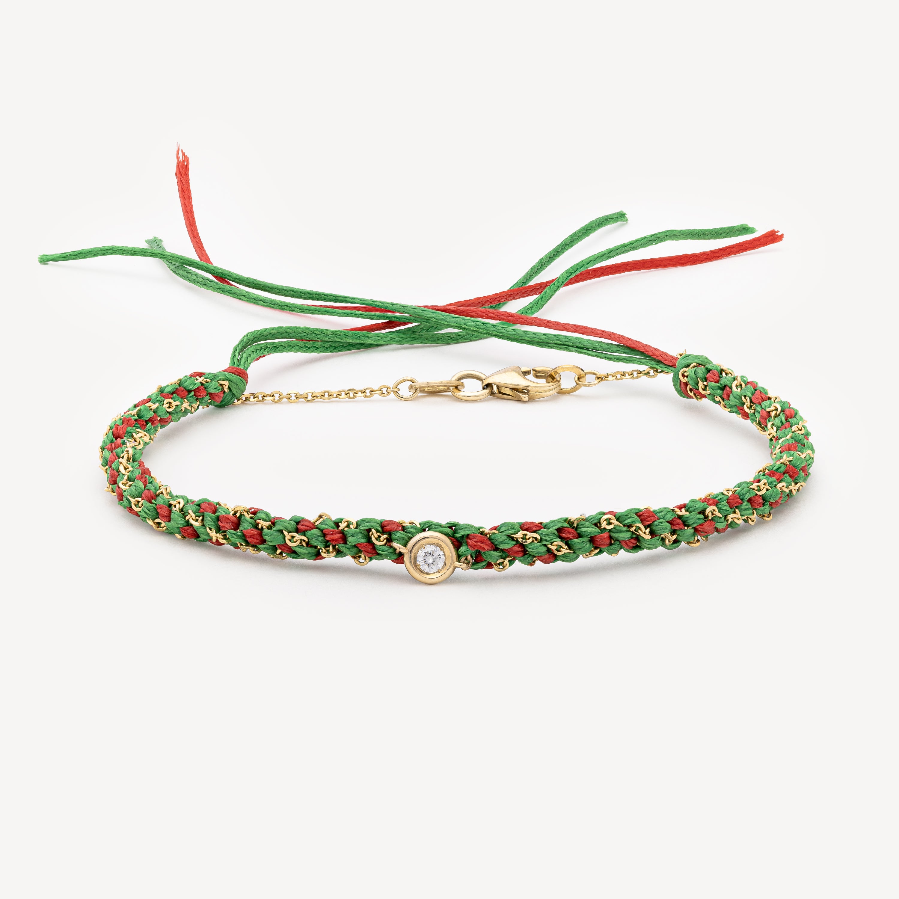 Bracelet Na Gioia Diamonds Green Red