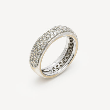 White Gold and Diamond Wedding Ring