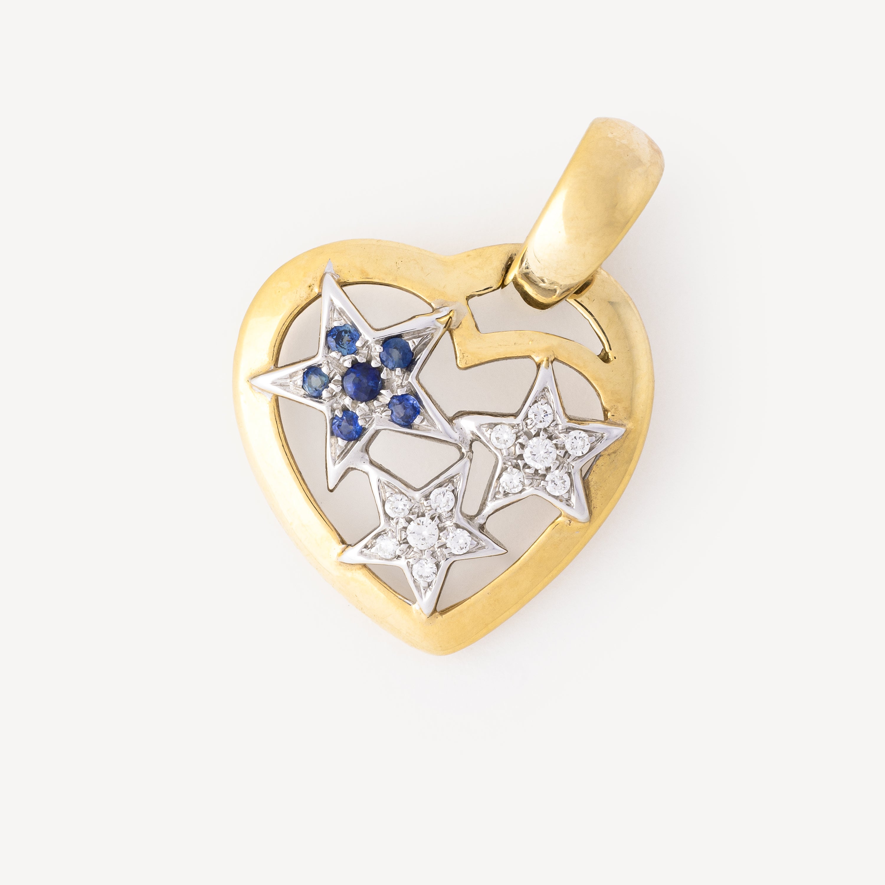 Forever Heart and Stars Pendant