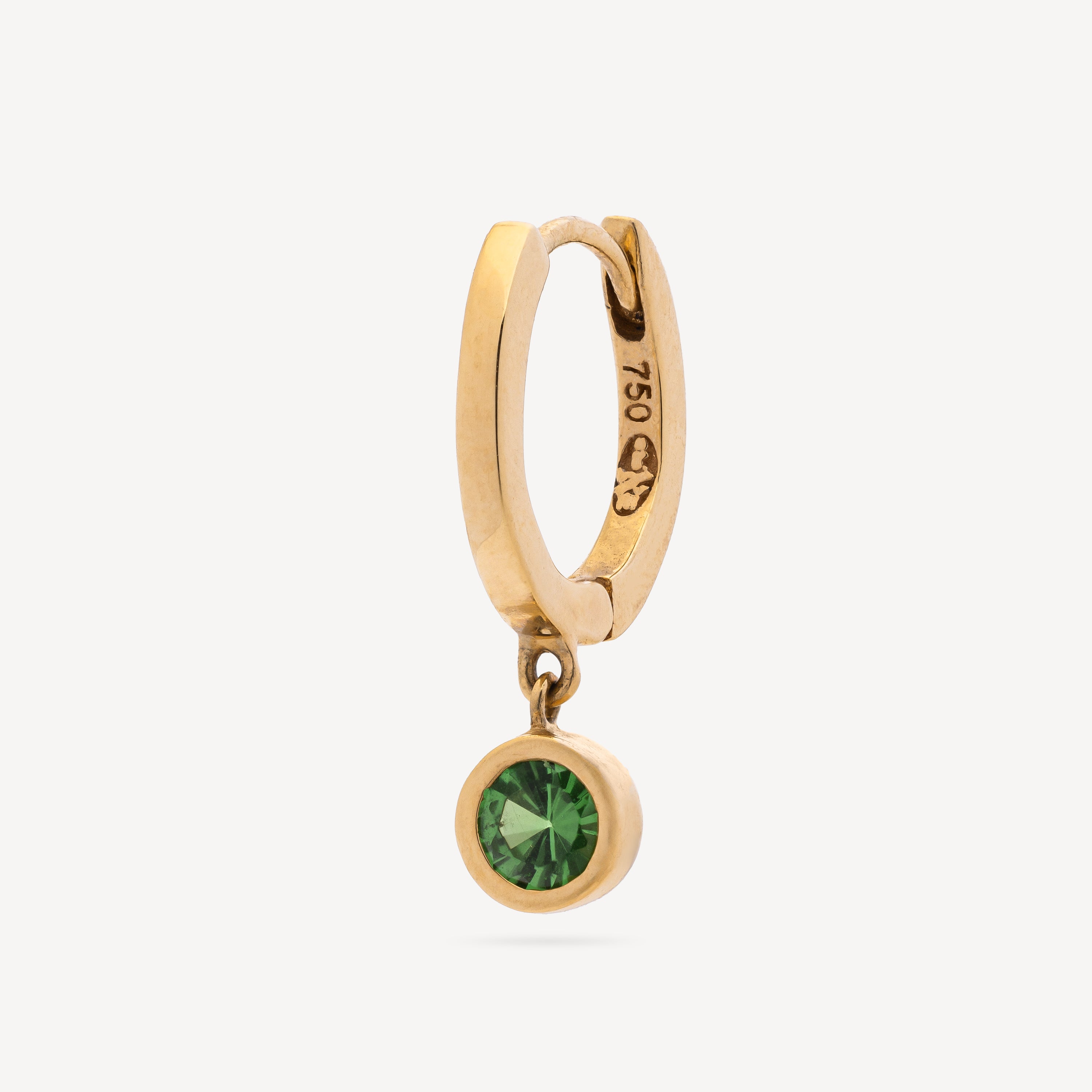 Hoop Gold Tsavorite