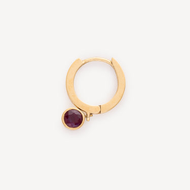 Hoop Gold Ruby