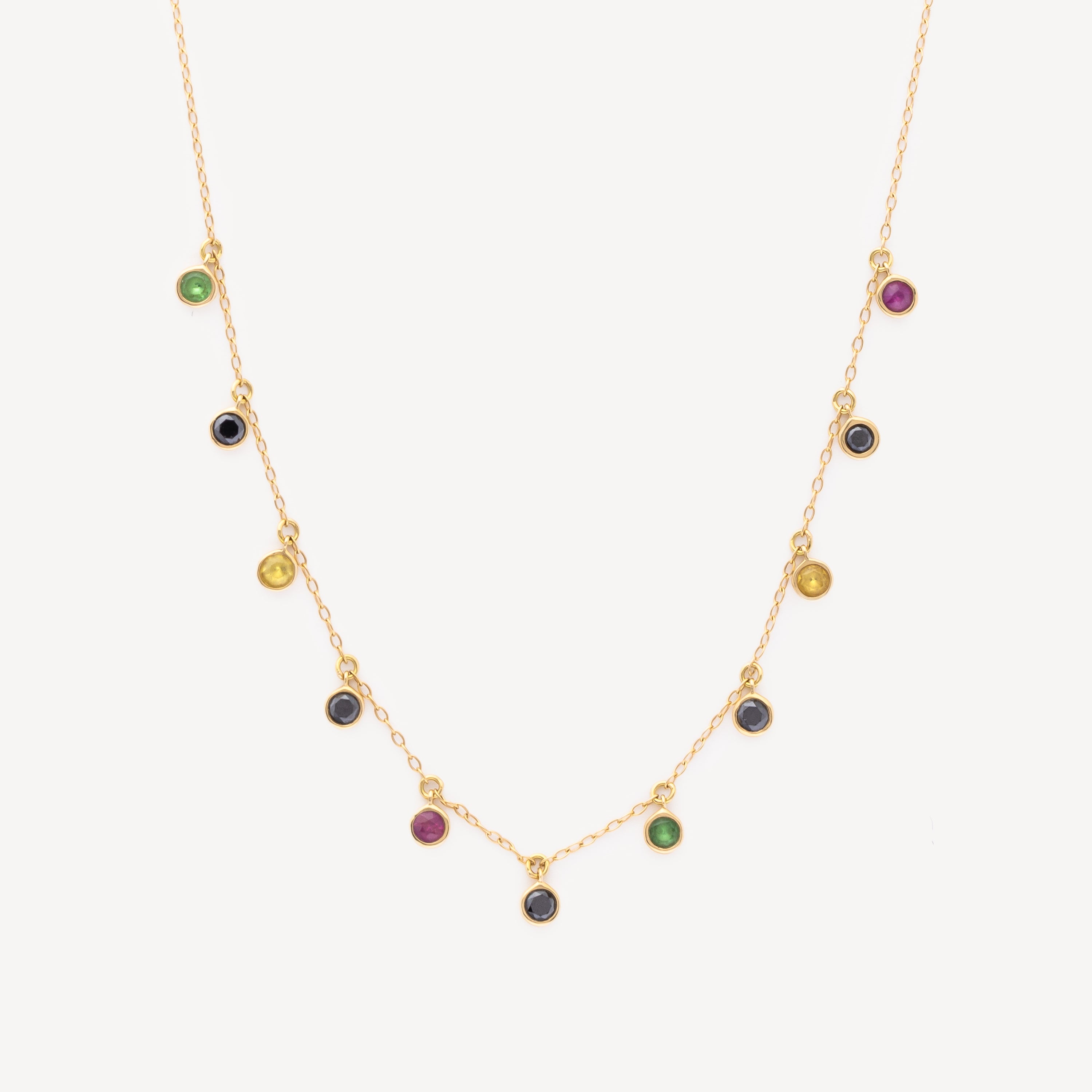 Multi-stone necklace