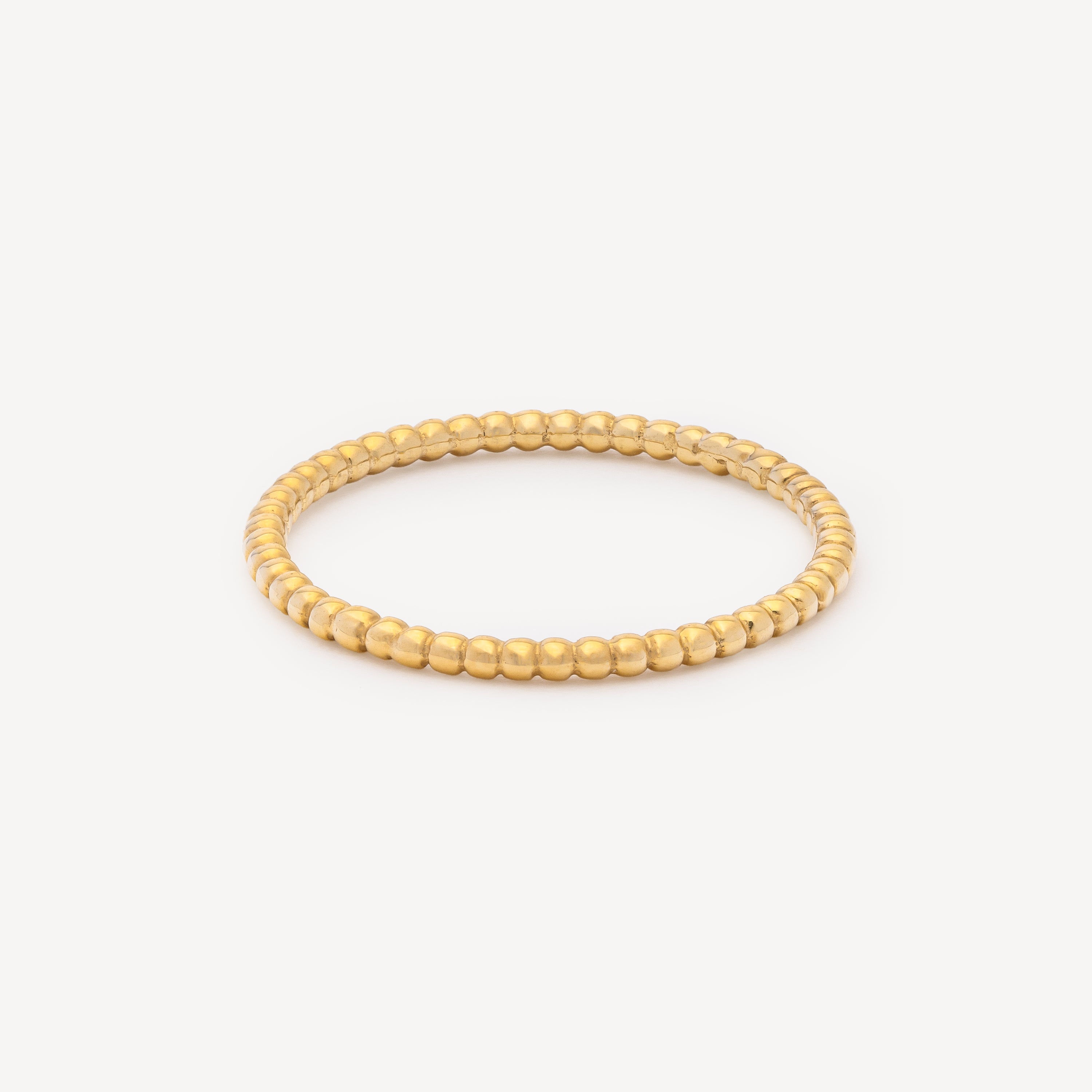 Gold Millegrain Ring