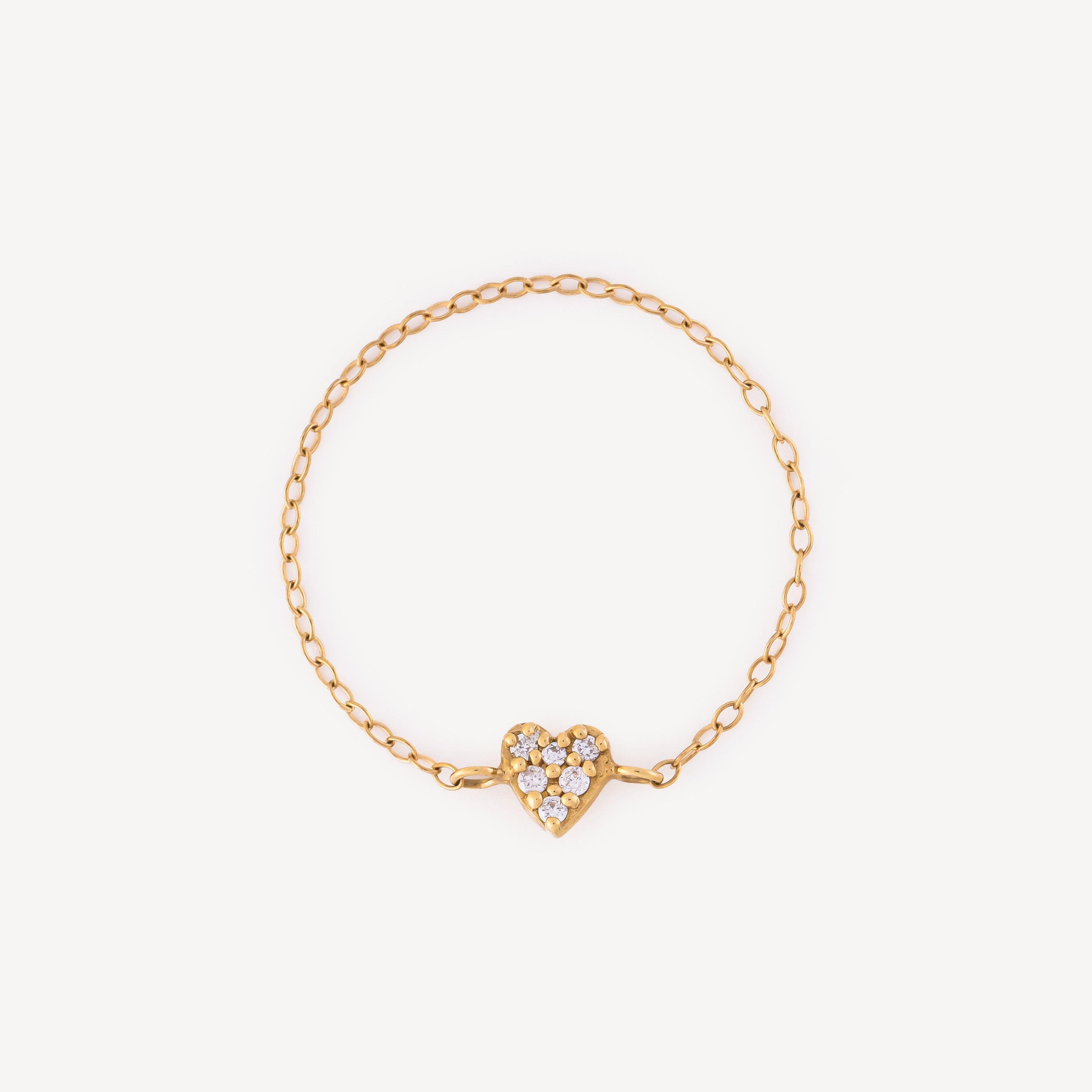 Heart Chain Ring