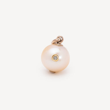 Pearl and White Diamond Pendant