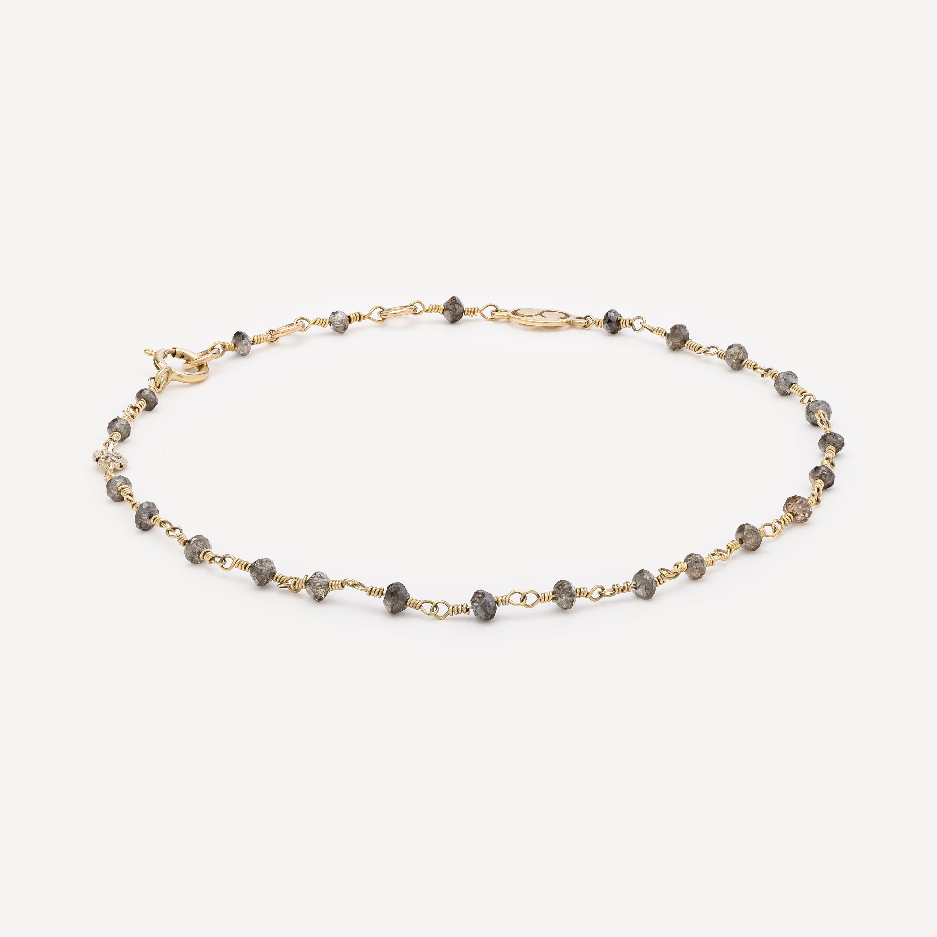 Yellow Gold Brown Diamond Bracelet