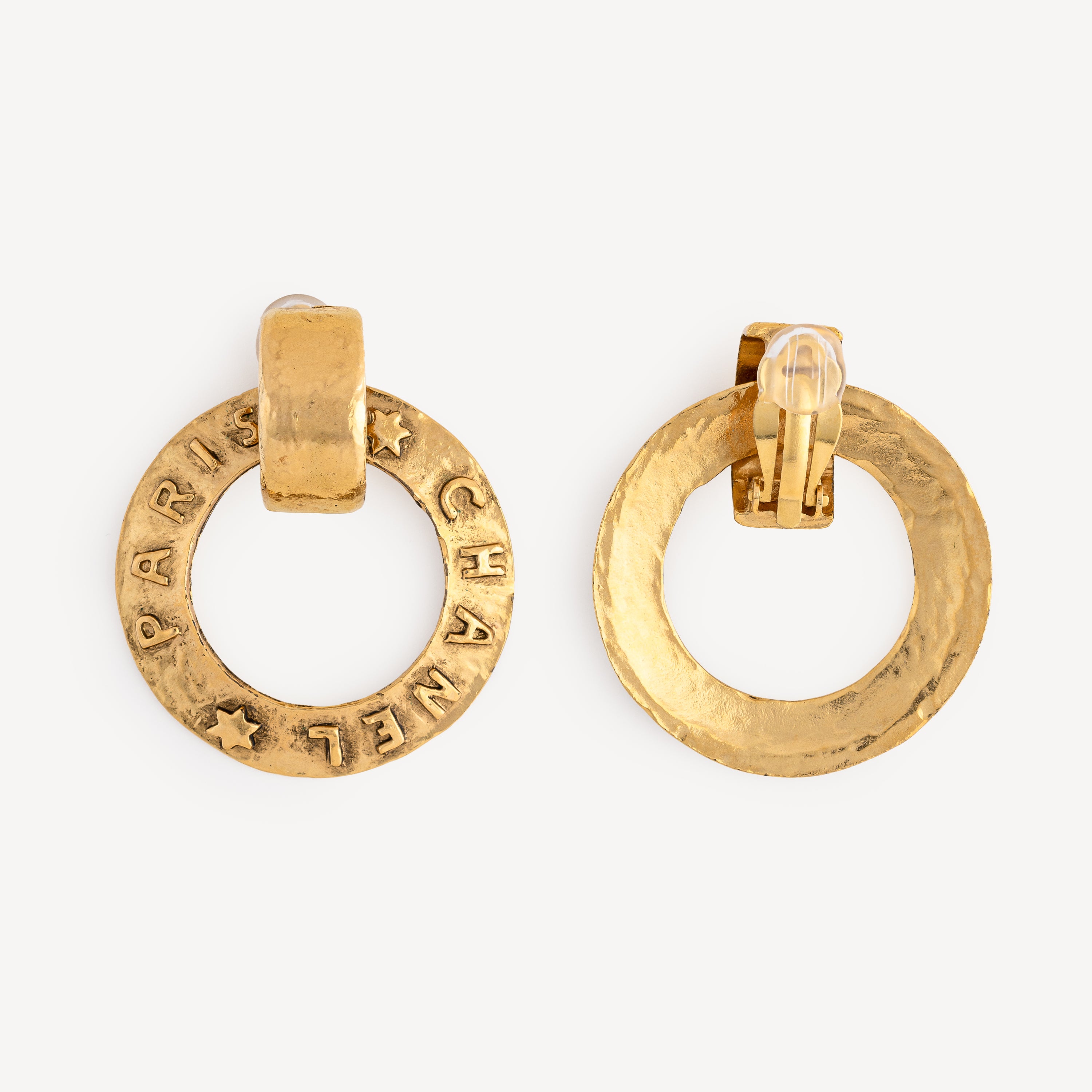 Chanel Paris Circle Earrings