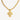 Gold Crystal Cross Pendant Necklace