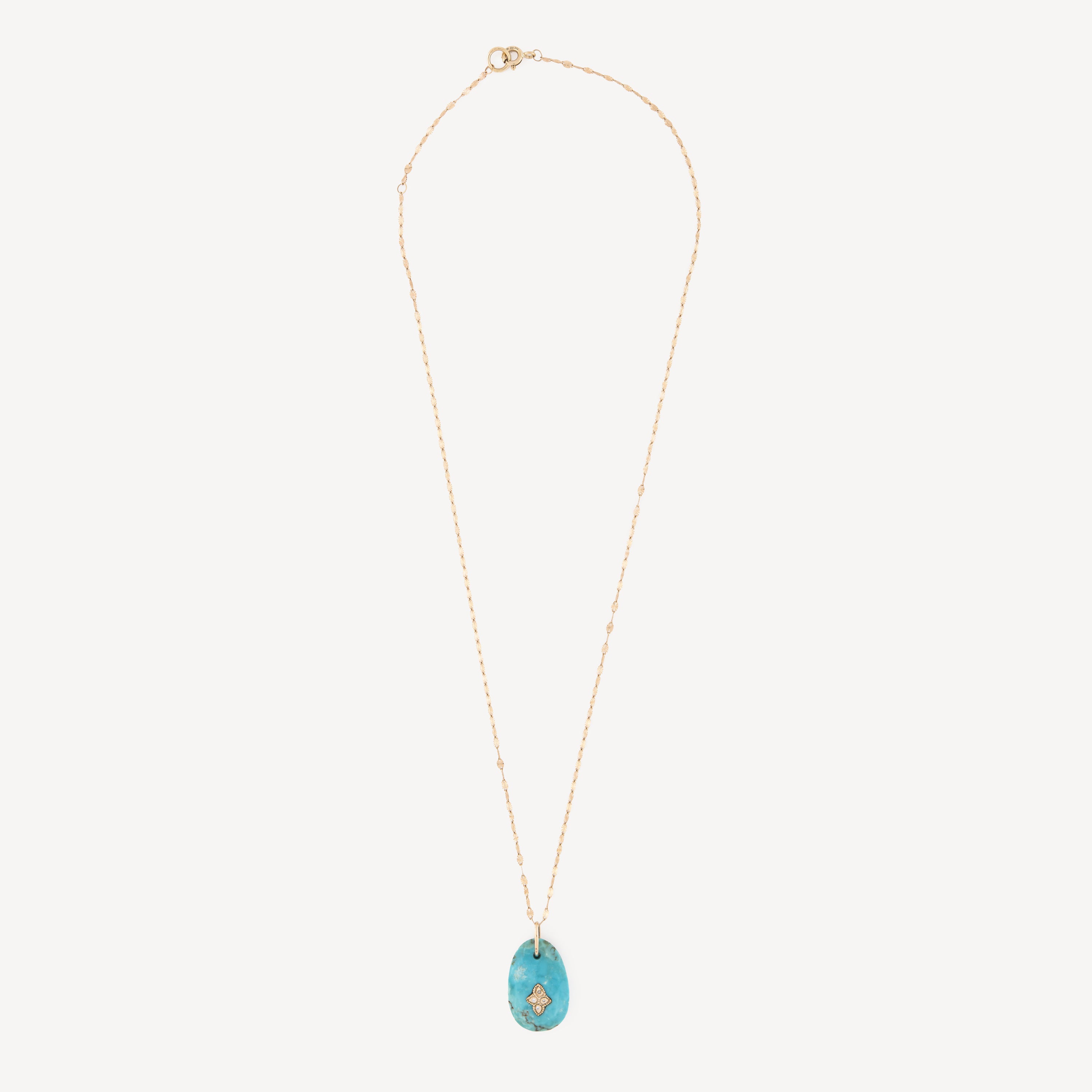 Gaïa n°1 Turquoise necklace