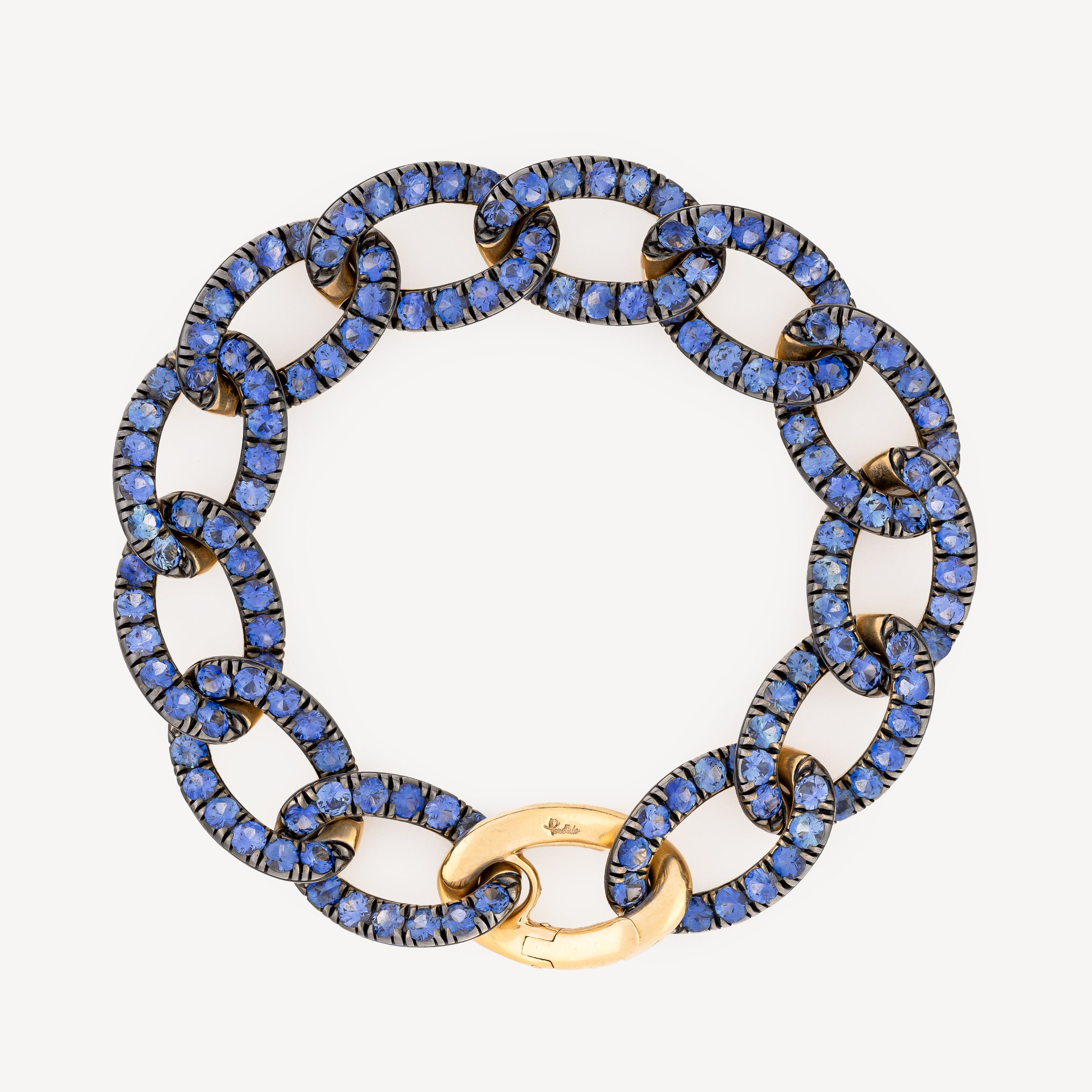 Catene bracelet Gold Blue Sapphire