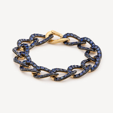 Catene bracelet Gold Blue Sapphire