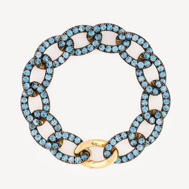 Catene Light Blue Gold Bracelet