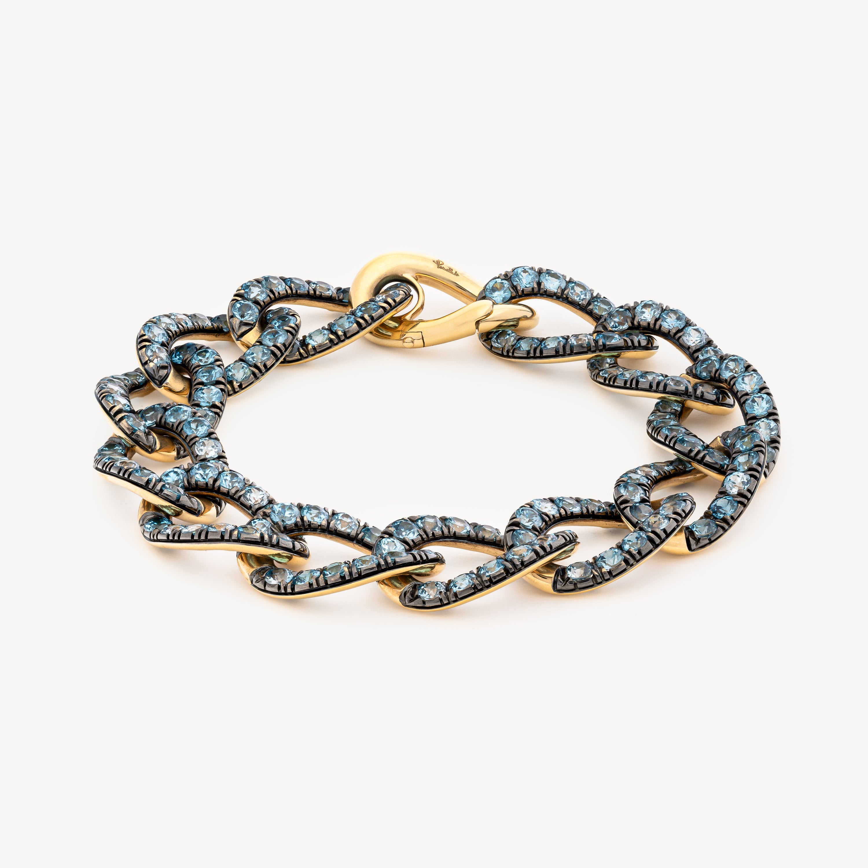 Catene Light Blue Gold Bracelet