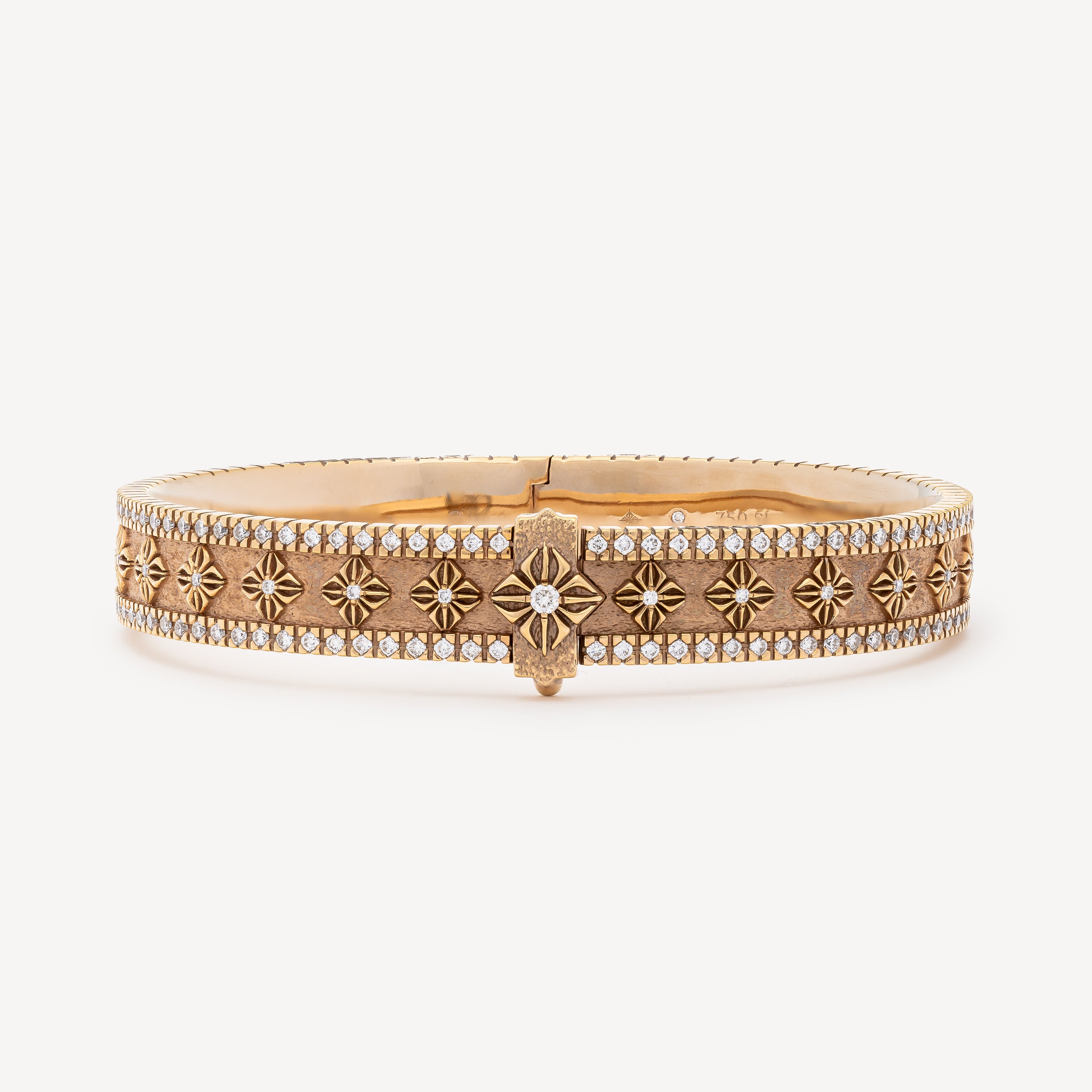 Bracelet SOS Alliance Bangle Rose Gold Diamonds