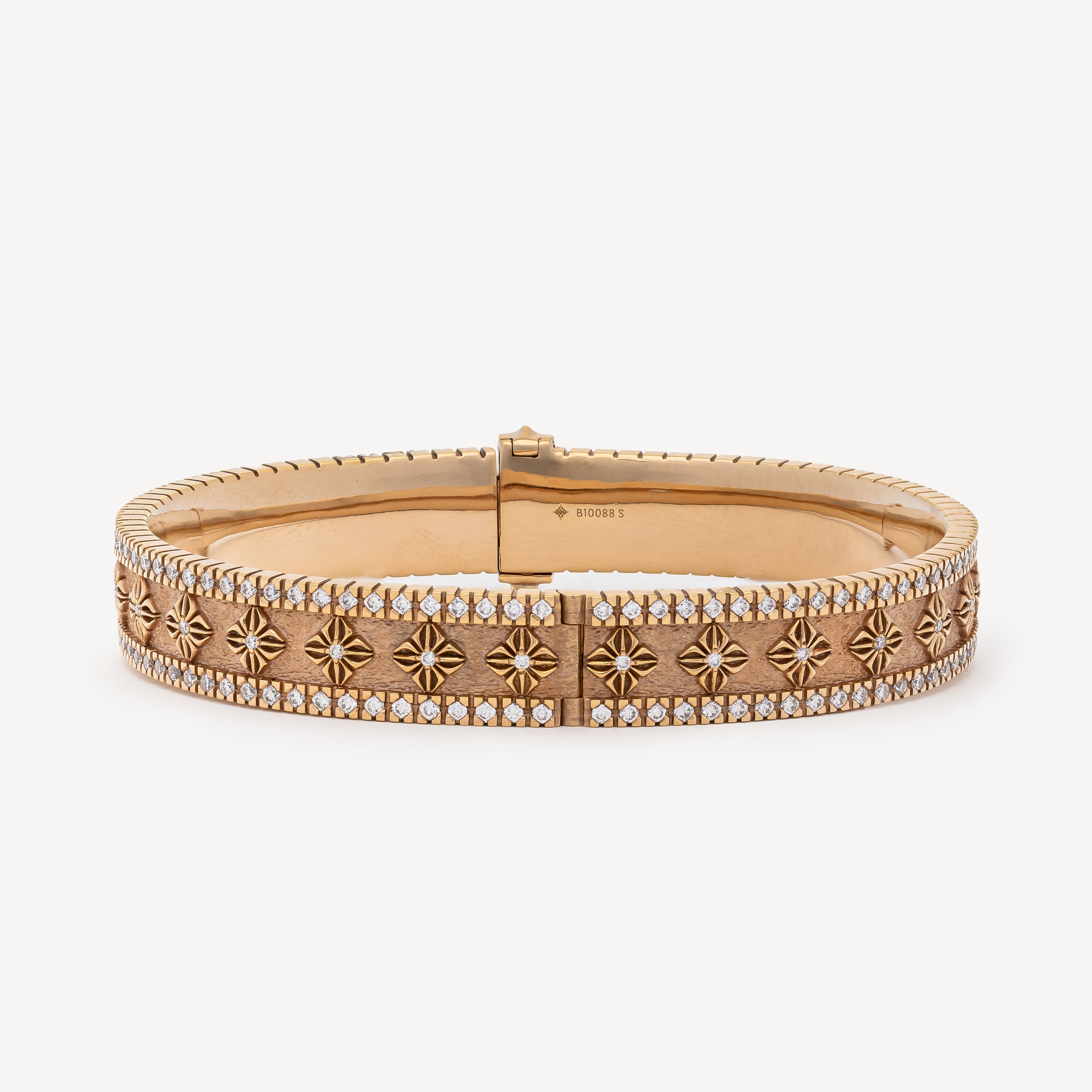 Bracelet SOS Alliance Bangle Rose Gold Diamonds