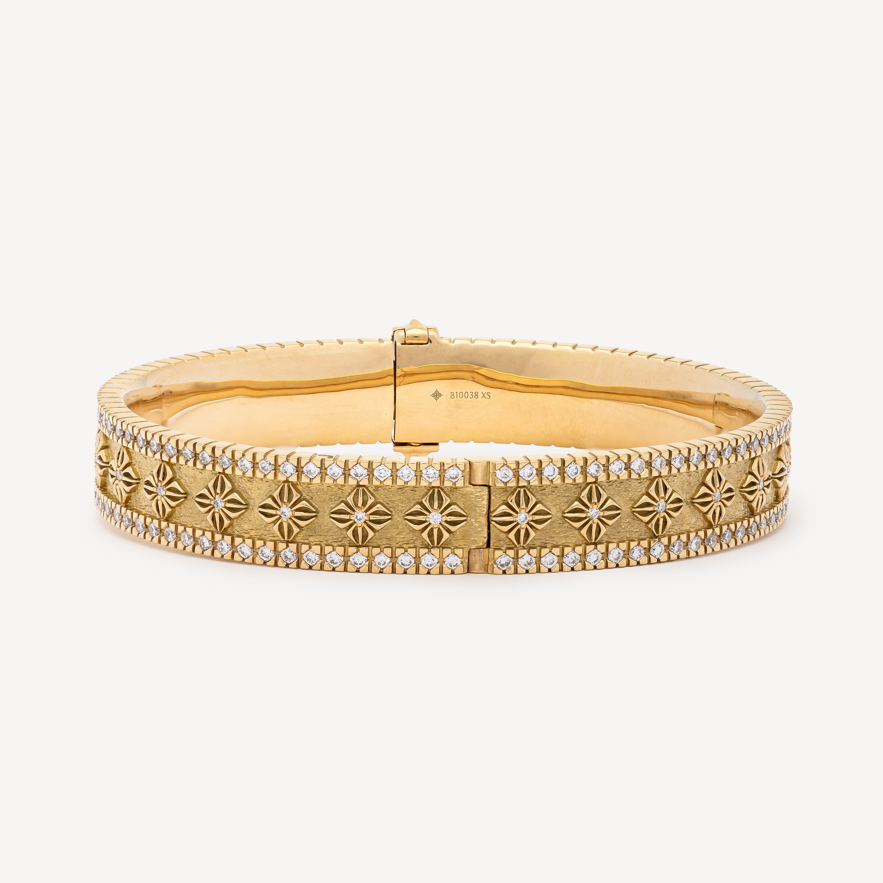 Bracelet SOS Alliance Bangle Yellow Gold Diamonds