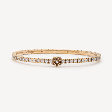 Bangle Mini Alliance Bracelet Rose Gold Diamonds