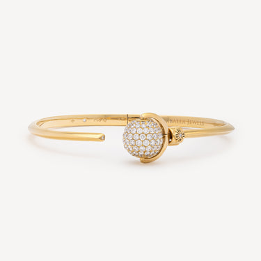 Nyima Mini Cuff Gold Diamond Bracelet